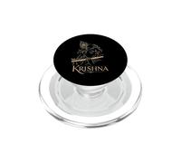 Krishna - Flauta de Dios hindú con Plumas de Pavo Real, Regalo devocional PopSockets PopGrip para MagSafe