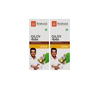 Krishna's Herbal & Ayurveda Giloy Guduchi Juice Immunity Booster - 500 ml (paquete de 2)