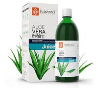 Krishna's Pulpy Aloe Vera Juice - 1000 ml | De Desiertos de Rajasthan | Sin Azúcar | Bebida Salud Diaria | Rejuvenece la Piel y el Cabello