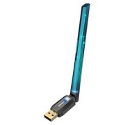 Krisnorey Adaptador Bluetooth 6.0 de largo alcance para PC, PA integrado para dongle USB inalámbrico de alta ganancia de 5 dBi para Windows 11/10/8.1, computadora de escritorio, Plug & Pair con