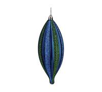 Krist+ Adorno Navideño Alargado 8,5 x 3,5 x 19 cm Azul Verde PVC