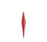 Krist+ Adorno navideño alargado 8,5 x 3,5 x 19 cm Rojo PVC