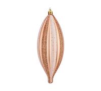 Krist+ Adorno Navideño Alargado Rosa Claro Cobre PVC