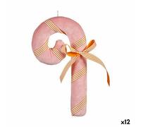 Krist+ Adorno Navideño Bastón Rosa 15 x 27 x 4 cm (12 Unidades)