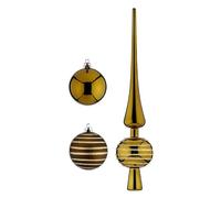 Krist+ Adorno Navideño Decoración Colgante 19 Piezas Verde PVC