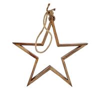 Krist+ Adorno Navideño Estrella Silueta 35 x 6 x 65 cm Madera Marrón