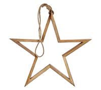 Krist+ Adorno Navideño Estrella Silueta 50 x 7 x 84 cm Madera Marrón