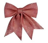 Krist+ Adorno Navideño Lazo 20,5 x 3 x 25,5 cm Rosa Poliestireno (12 Unidades)