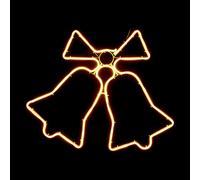 Krist+ Adorno Navideño Luz Campana Amarillo (46 x 1,5 x 60 cm)