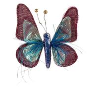 Krist+ Adorno Navideño Mariposa 14 x 3 x 18 cm Azul Rosa