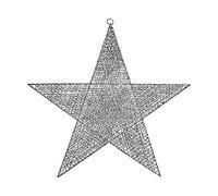 Krist+ Adorno Navideño Plateado Estrella 50 x 51,5 x 0,5 cm Metal