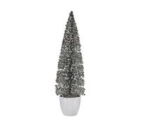 Krist+ Árbol de Navidad Grande 10 x 38 x 10 cm Plateado Blanco Plástico