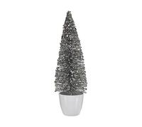 Krist+ Árbol de Navidad Mediano 10 x 33 x 10 cm Plateado Blanco Plástico