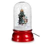 Krist+ Bola de Nieve Árbol de Navidad Muñeco de Nieve Rojo Plástico 18 x 30 x 18 cm