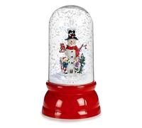 Krist+ Bola de Nieve Muñeco de Nieve Rojo Plástico 18 x 30 x 18 cm