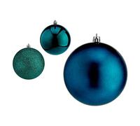 Krist+ Bolas de Navidad Ø 10 cm Azul Plástico 10 x 11 x 10 cm