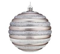 Krist+ Bolas de Navidad Ø 10 cm Plateado Plástico