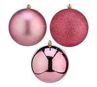 Krist+ Bolas de Navidad Ø 12 cm Rosa PVC