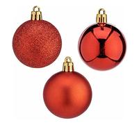 Krist+ Bolas de Navidad Ø 5 cm 24 Unidades Rojo Plástico