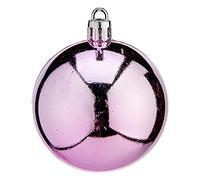 Krist+ Bolas de Navidad Ø 6 cm 24 Unidades Rosa Plástico