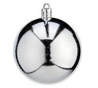 Krist+ Bolas de Navidad Ø 7 cm Plateado Plástico