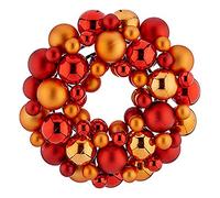 Krist+ Bolas de Navidad Corona 35 x 10 x 35 cm Rojo Naranja PVC