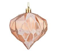 Krist+ Bolas de Navidad Diamante Ø 8 cm Cobre Plástico