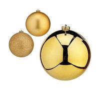 Krist+ Bolas de Navidad Dorado Plástico