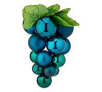 Krist+ Bolas de Navidad Grande Uvas Azul Plástico
