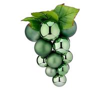 Krist+ Bolas de Navidad Grande Uvas Verde Plástico