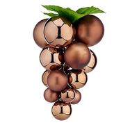 Krist+ Bolas de Navidad Uvas medianas marrón plástico 18×18×28 cm