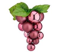 Krist+ Bolas de Navidad Mediano Uvas Rosa Plástico 18 x 18 x 28 cm