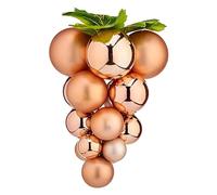 Krist+ Bolas de Navidad Pequeño Uvas 18 x 12 x 20 cm Marrón Plástico