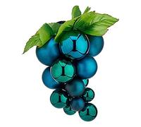 Krist+ Bolas de Navidad Pequeño Uvas Azul Plástico 15 x 15 x 20 cm