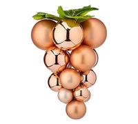 Krist+ Bolas de Navidad Uvas Pequeño Plástico Multicolor 18 x 24 x 18 cm Estándar