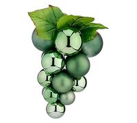 Krist+ Bolas de Navidad Pequeño Uvas Verde Plástico 18 x 24 x 18 cm