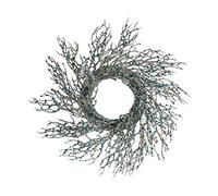 Krist+ Corona de Navidad Rama Azul Dorado Plástico 50 x 10 x 50 cm