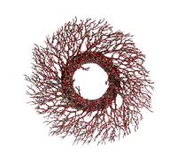 Krist+ Corona de Navidad Rama Rojo Azul Plástico 50 x 10 x 50 cm