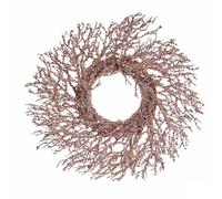 Krist+ Corona de Navidad Rama Rosa Plástico 50 x 10 x 50 cm (2 Unidades)