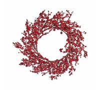 Krist+ Corona de Navidad Rojo Plástico 48 x 10 x 48 cm (6 Unidades)