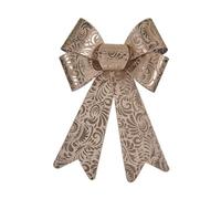 Krist+ Decoración Colgante Bronce PVC Lazo 16 x 24 x 4 cm (12 Unidades)