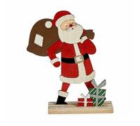 Krist+ Figura Decorativa Blanco Rojo Verde Madera 5,5 x 23,5 x 19 cm (12 Unidades)