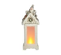 Krist+ Figura Decorativa Farol Papá Noel 16,2 x 47 x 18 cm Blanco Poliresina