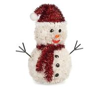 Krist+ Figura Decorativa Muñeco de Nieve 24 x 26 x 14 cm Plástico Polipropileno