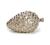 Krist+ Figura Decorativa Piña 9 x 10 x 16 cm Cerámica Plateado Dorado