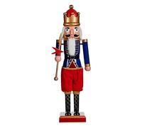 Krist+ Figura Decorativa Rojo Azul Cascanueces 18,5 x 81,5 x 16,5 cm Plástico