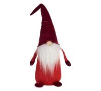 Krist+ Figura Decorativa Rojo Gnomo 14 x 48 x 17,5 cm Madera Blanco Arena