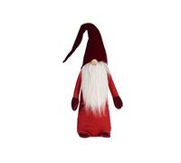 Krist+ Figura Decorativa Rojo Gnomo 20 x 100 x 25 cm Madera Blanco Arena