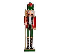 Krist+ Figura Decorativa Rojo Verde Cascanueces 13,2 x 59,5 x 11,5 cm Plástico