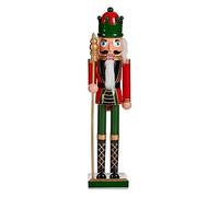 Krist+ Figura Decorativa Rojo Verde Cascanueces 18,5 x 81,5 x 16,5 cm Plástico